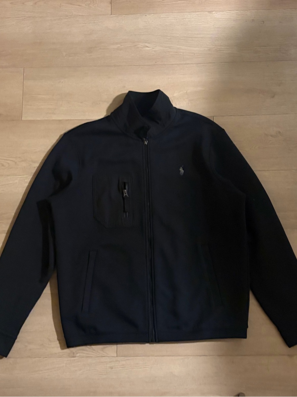 Polo by Ralph Lauren Black Full-Zip Sweater Jacket